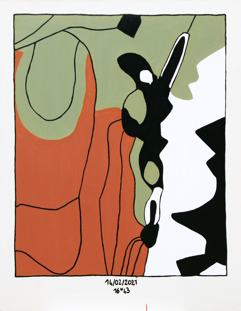 Après la pluie 14/02/2021 16h43 - 135cm x 105cm - Acrylique sur toile - 2022