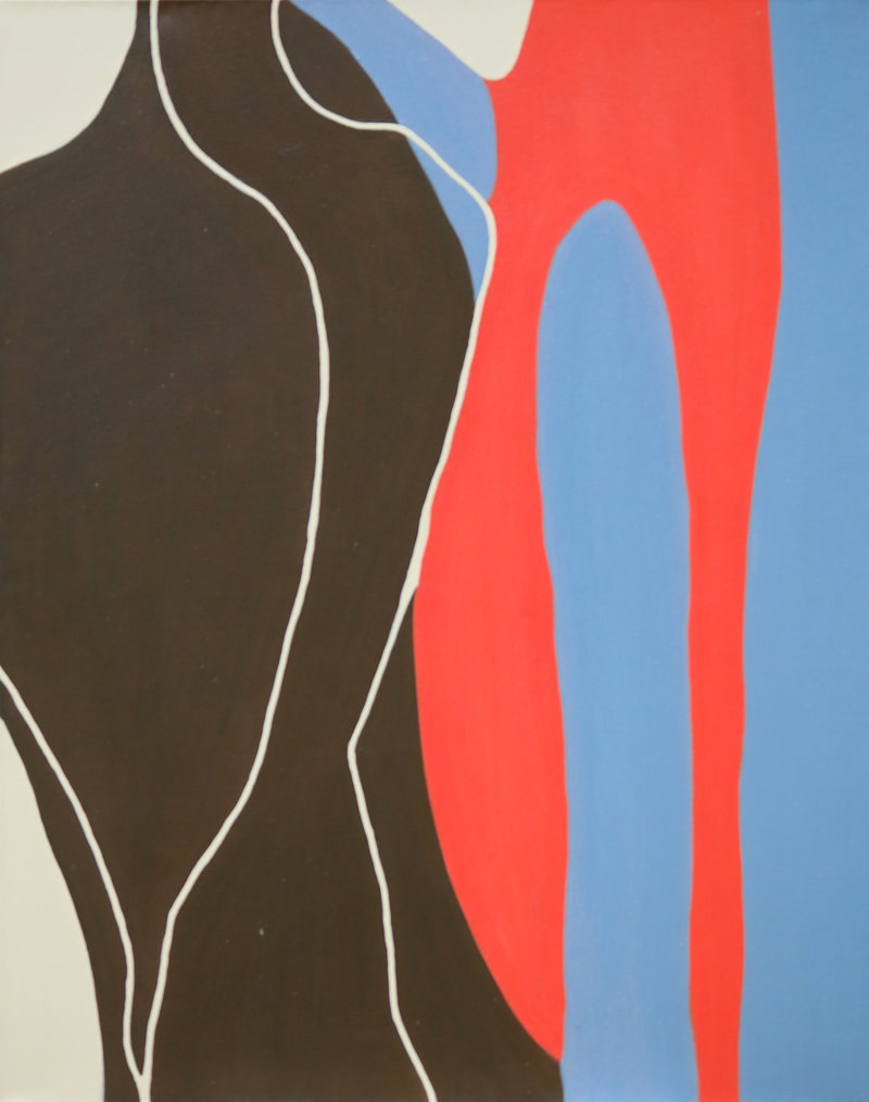 Sans titre, acrylique sur toile, 134cm x 106cm, 2016