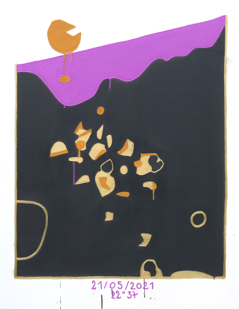 Après la pluie 21/05/2021 22h37 - 135cm x 105cm - Acrylique sur toile - 2025