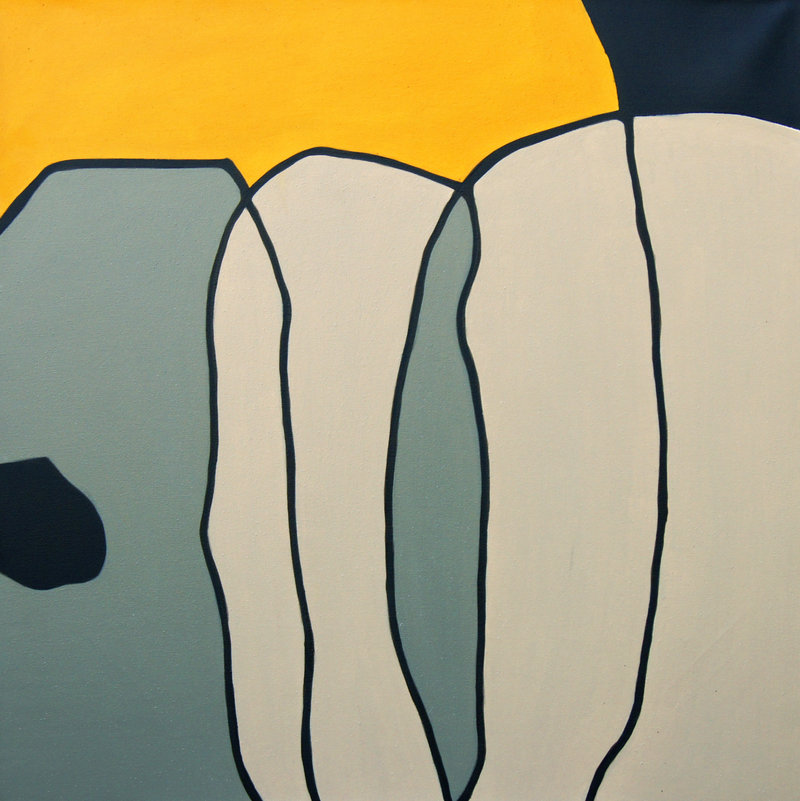 Sans titre, acrylique sur toile, 91cm x 91cm, 2016