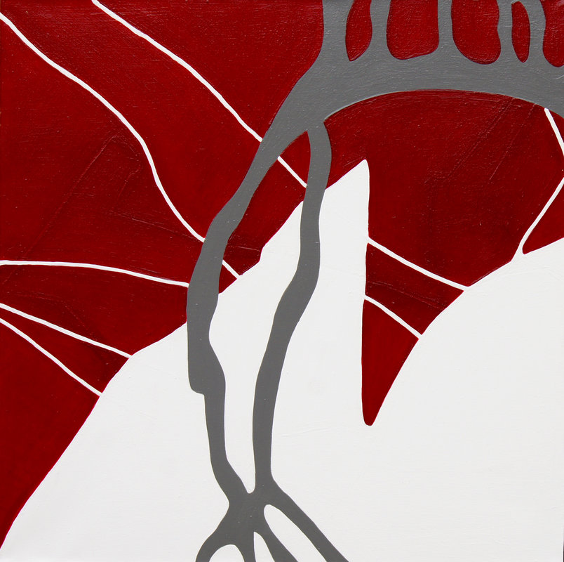 Sans titre, acrylique sur toile, 102cm x 102cm, 2017